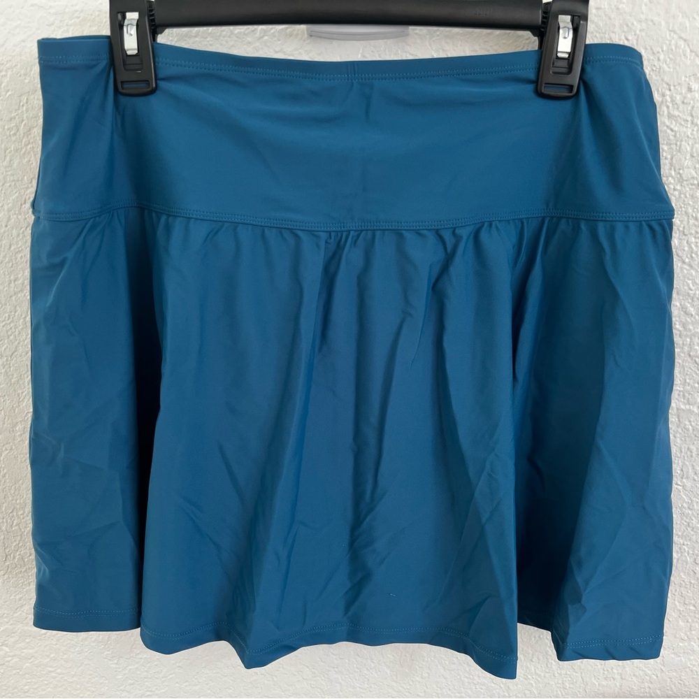Shapermint, Essentials High Waisted Full Coverage Swim Skirt, 2XL, Ocean Blue - Picture 2 of 3